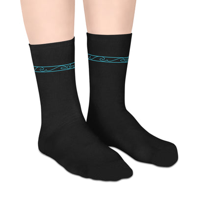Groovy Wave Mid-length Socks